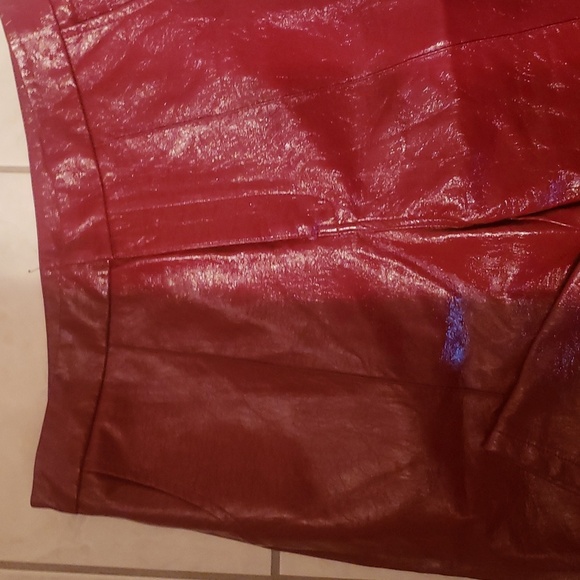 Vintage Red Hot 🔥 Pleather Pants NWT - Picture 4 of 4